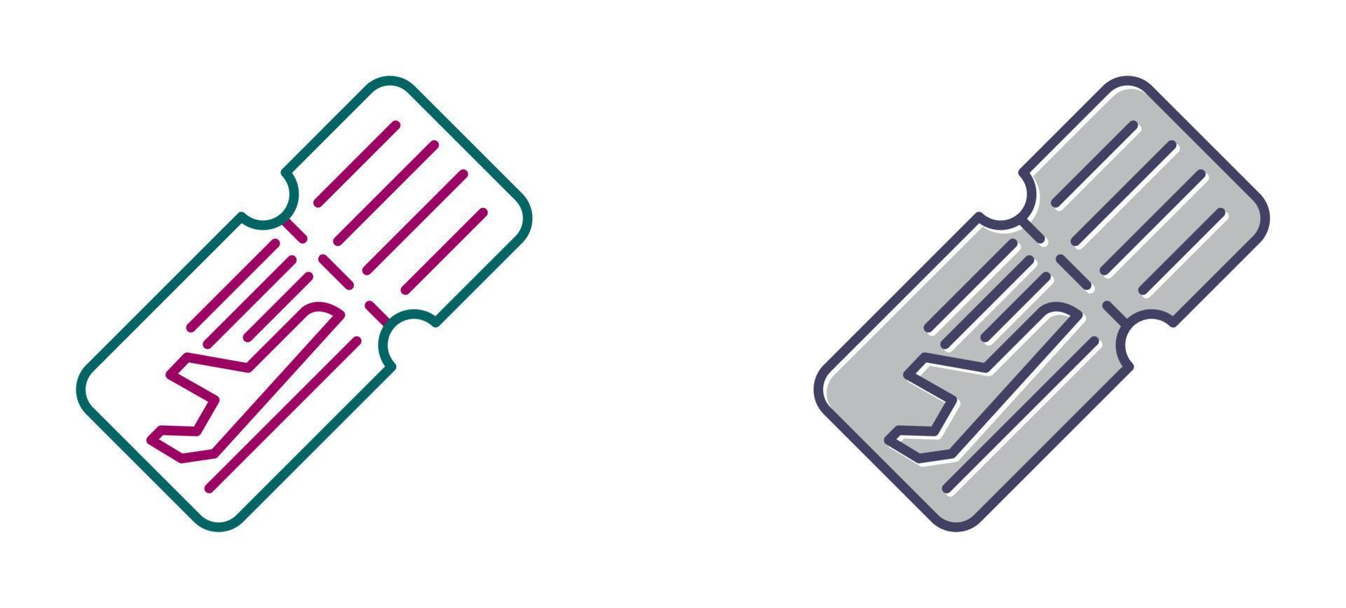 Plane Ticket Vector Icon
