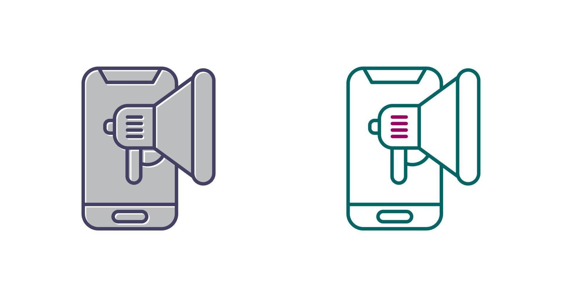 Mobile Marketing Vector Icon