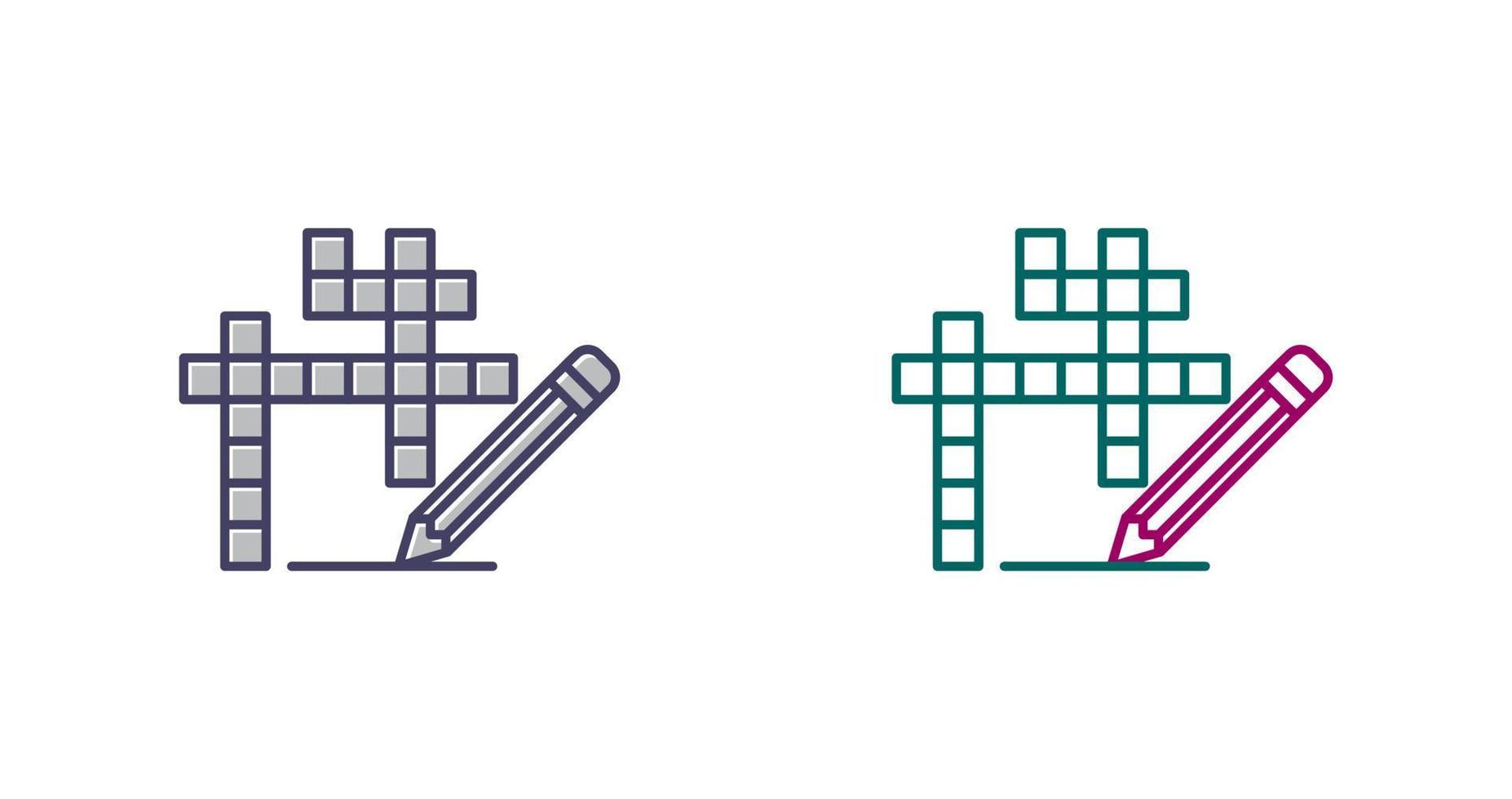 Crossword Vector Icon