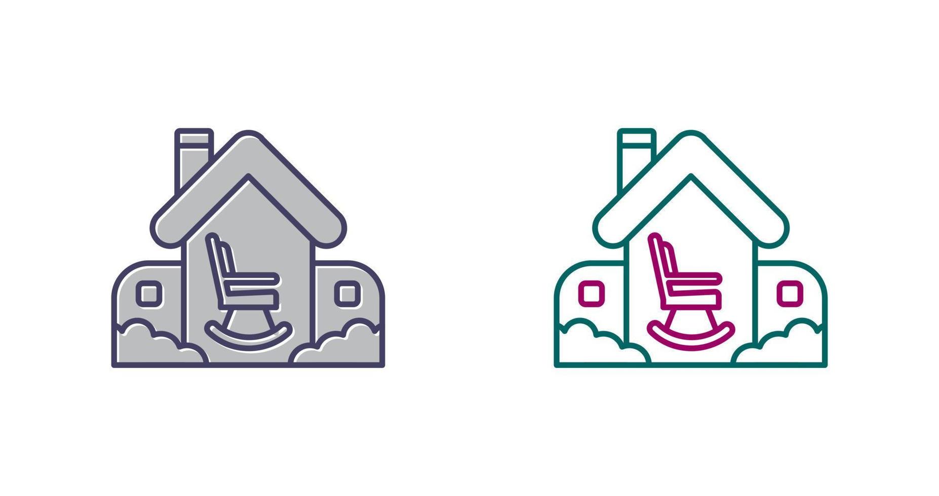 Retirement Home Vector Icon