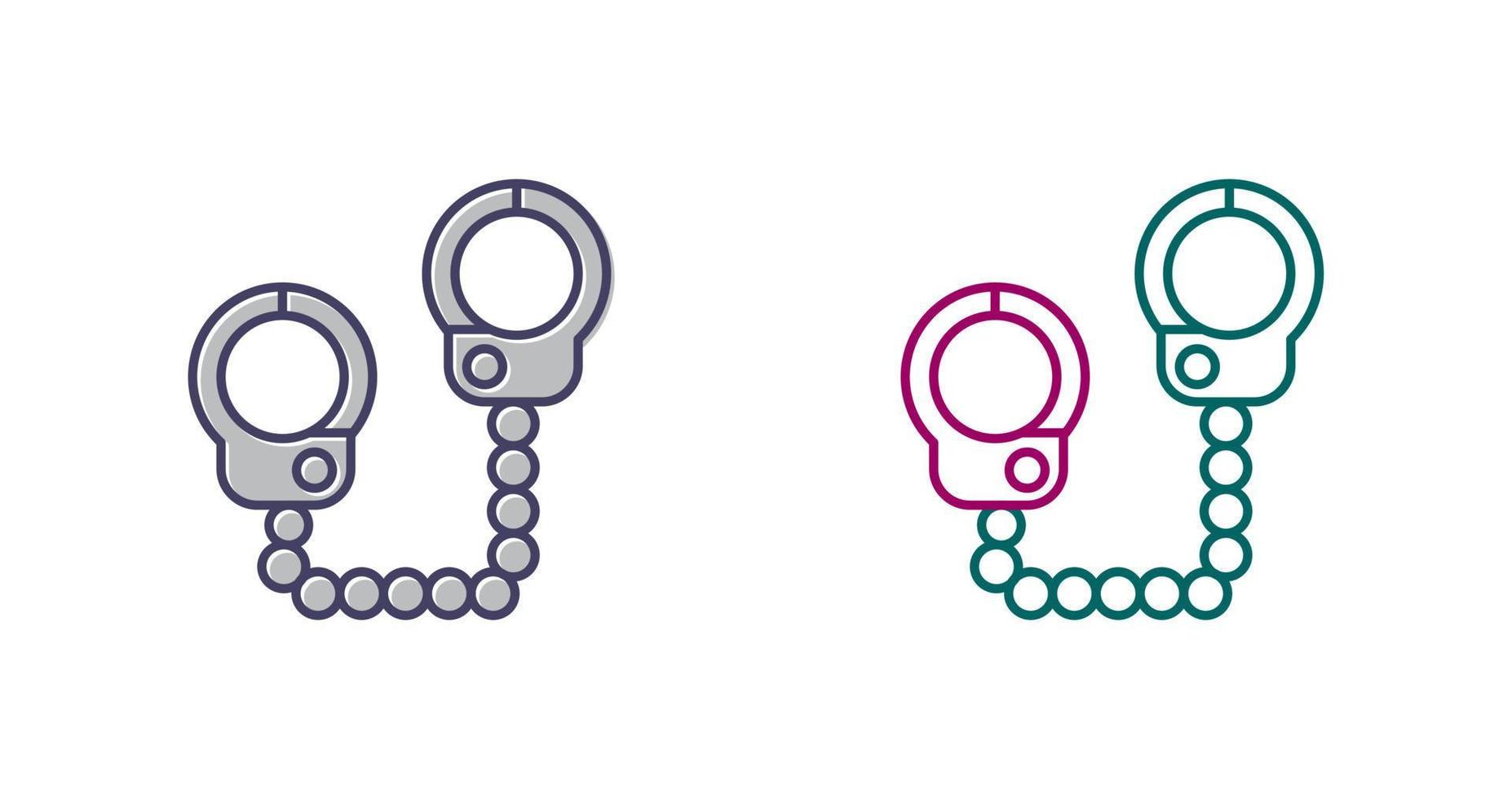 Police Handcuffs Vector Icon