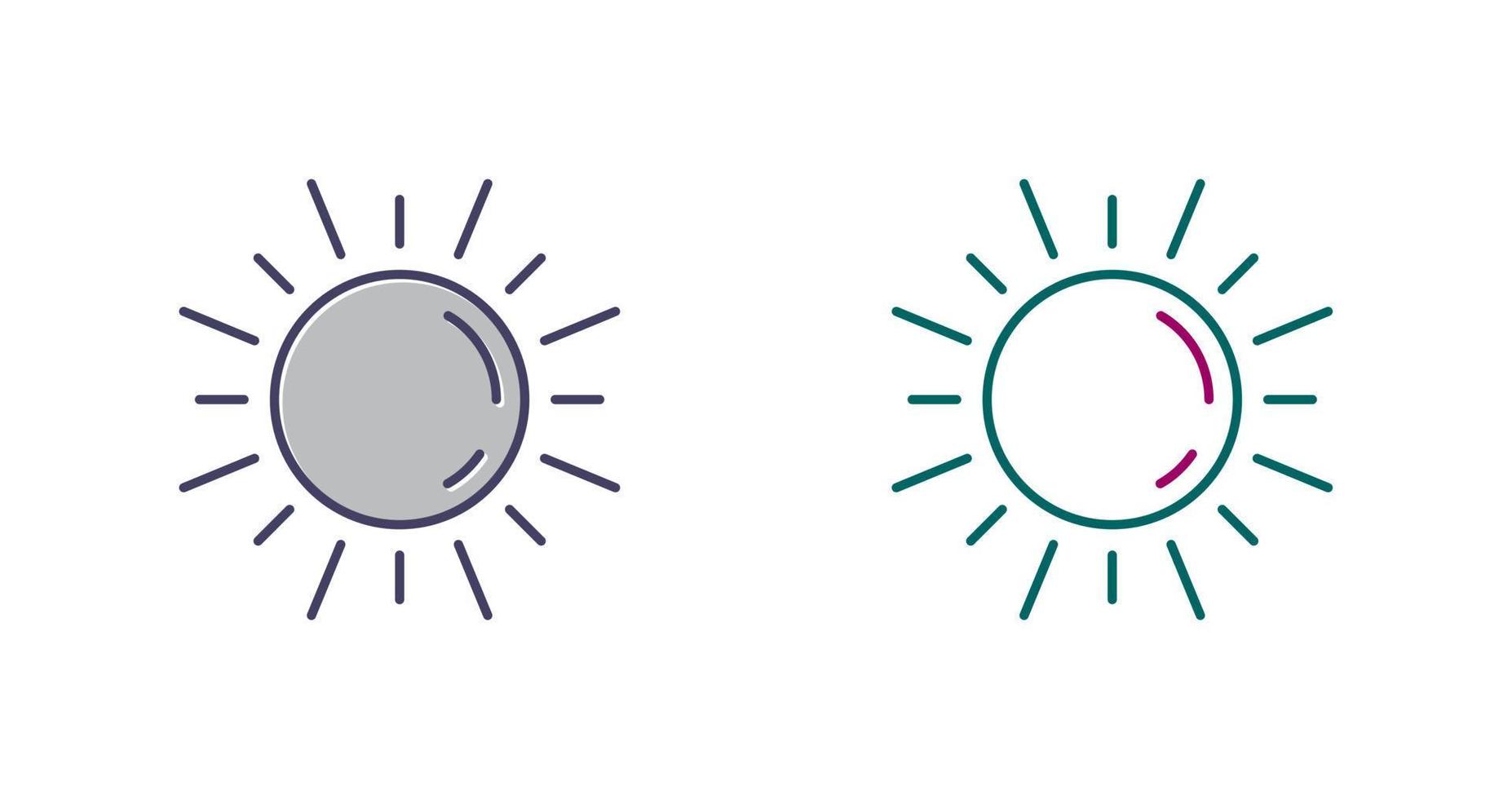 Sun Vector Icon