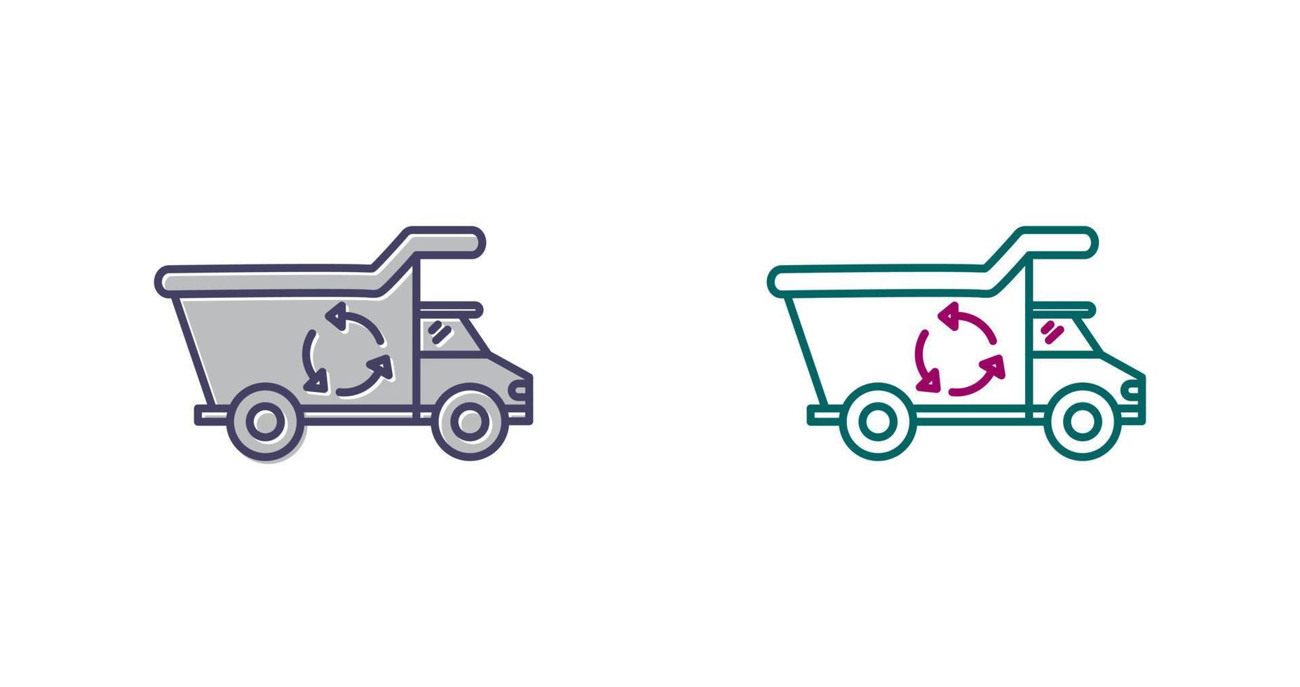 Recycling Truck Vector Icon