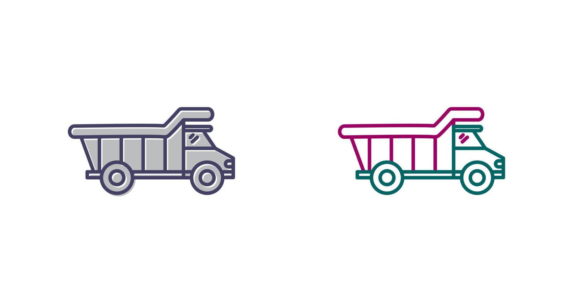 Dump Truck Vector Icon