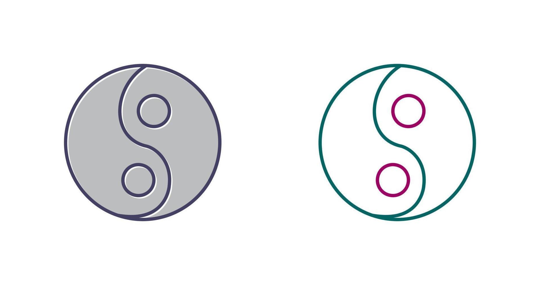 Yin Yang Vector Icon