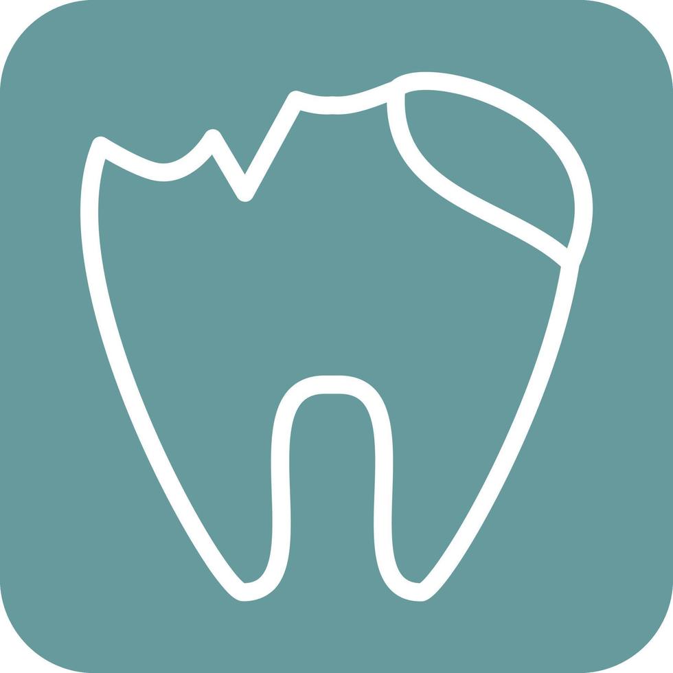 Tooth Decayed Icon Vector Design