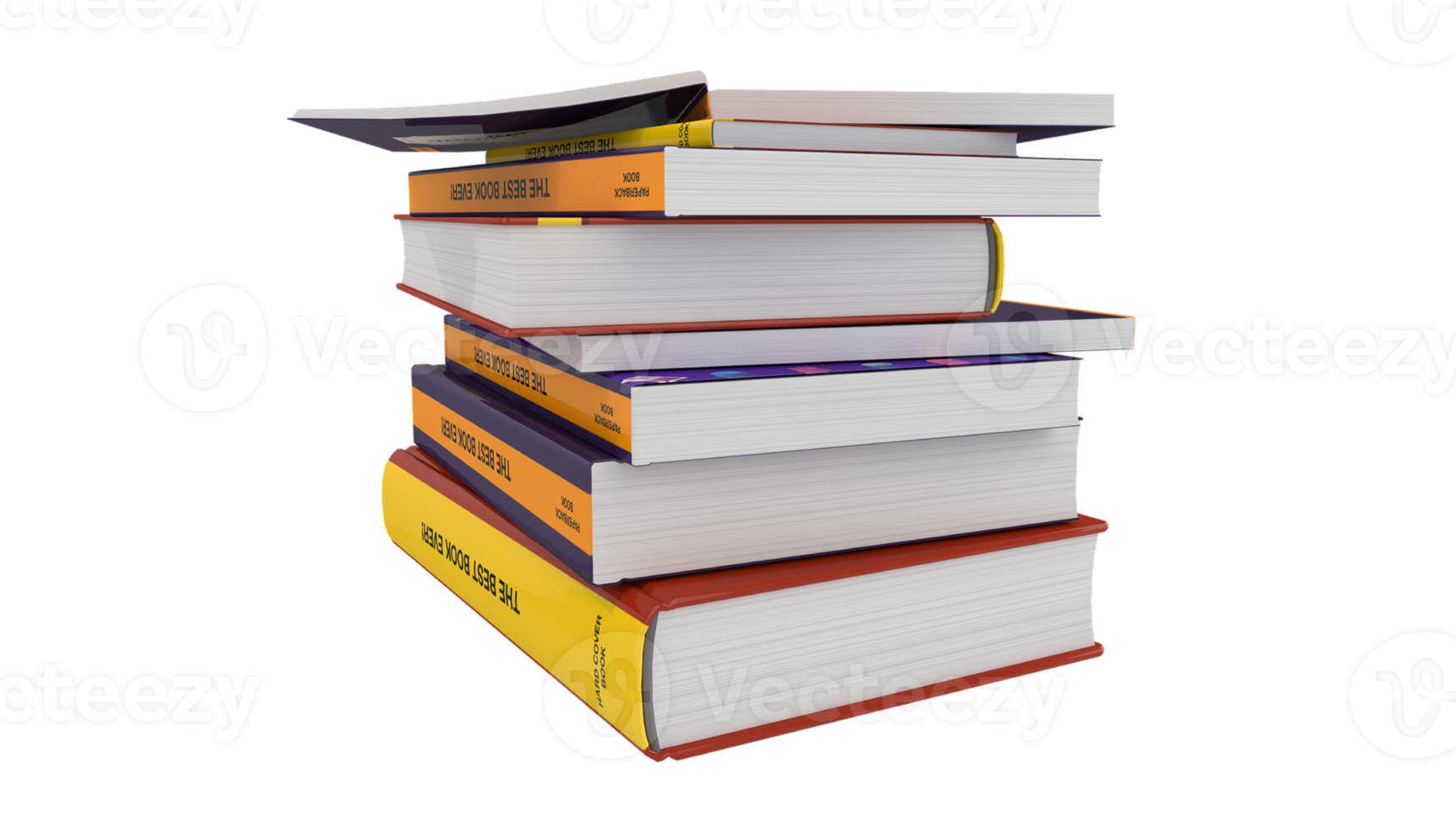stack of old books png