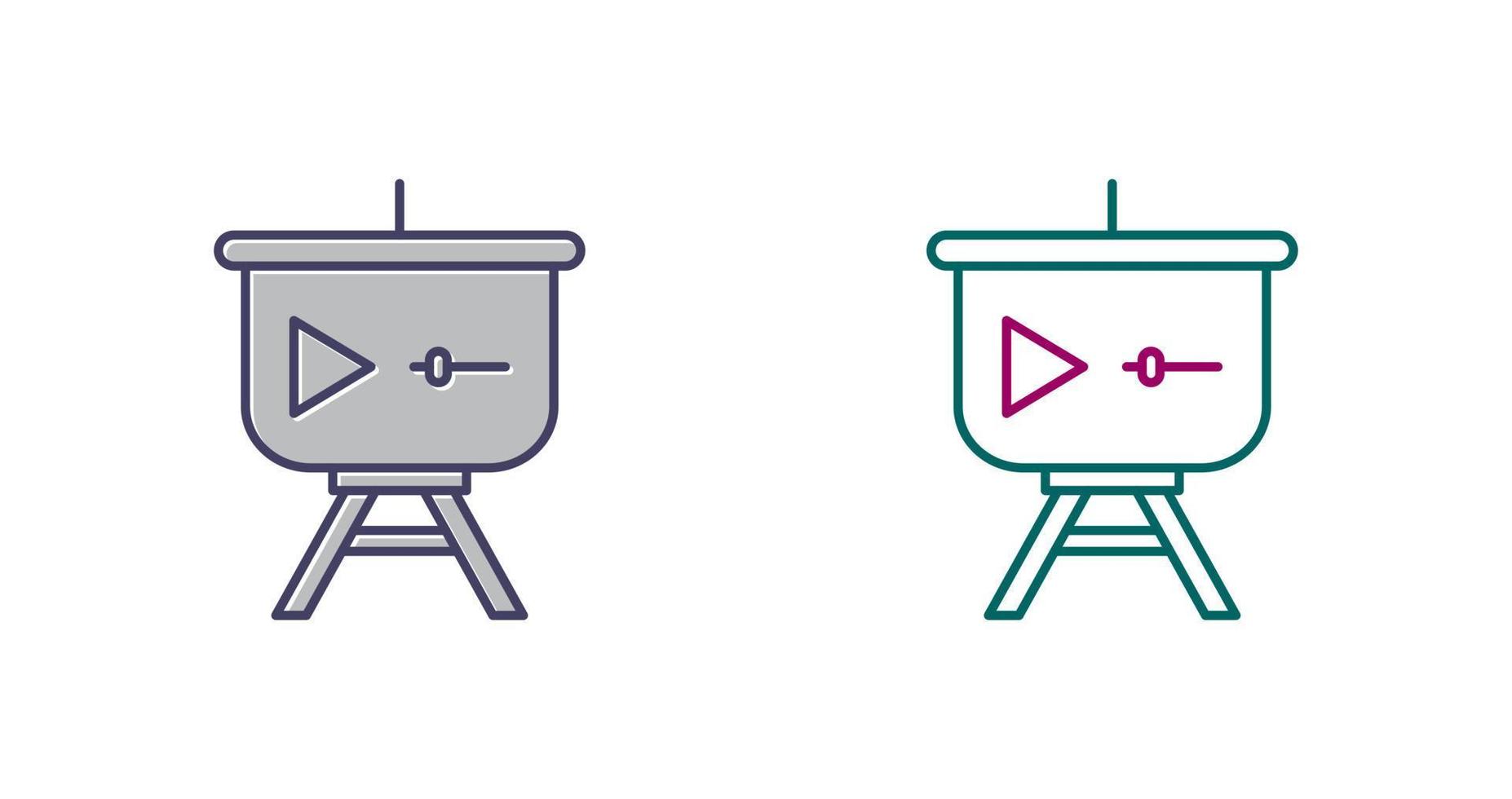 Video Presentation Vector Icon