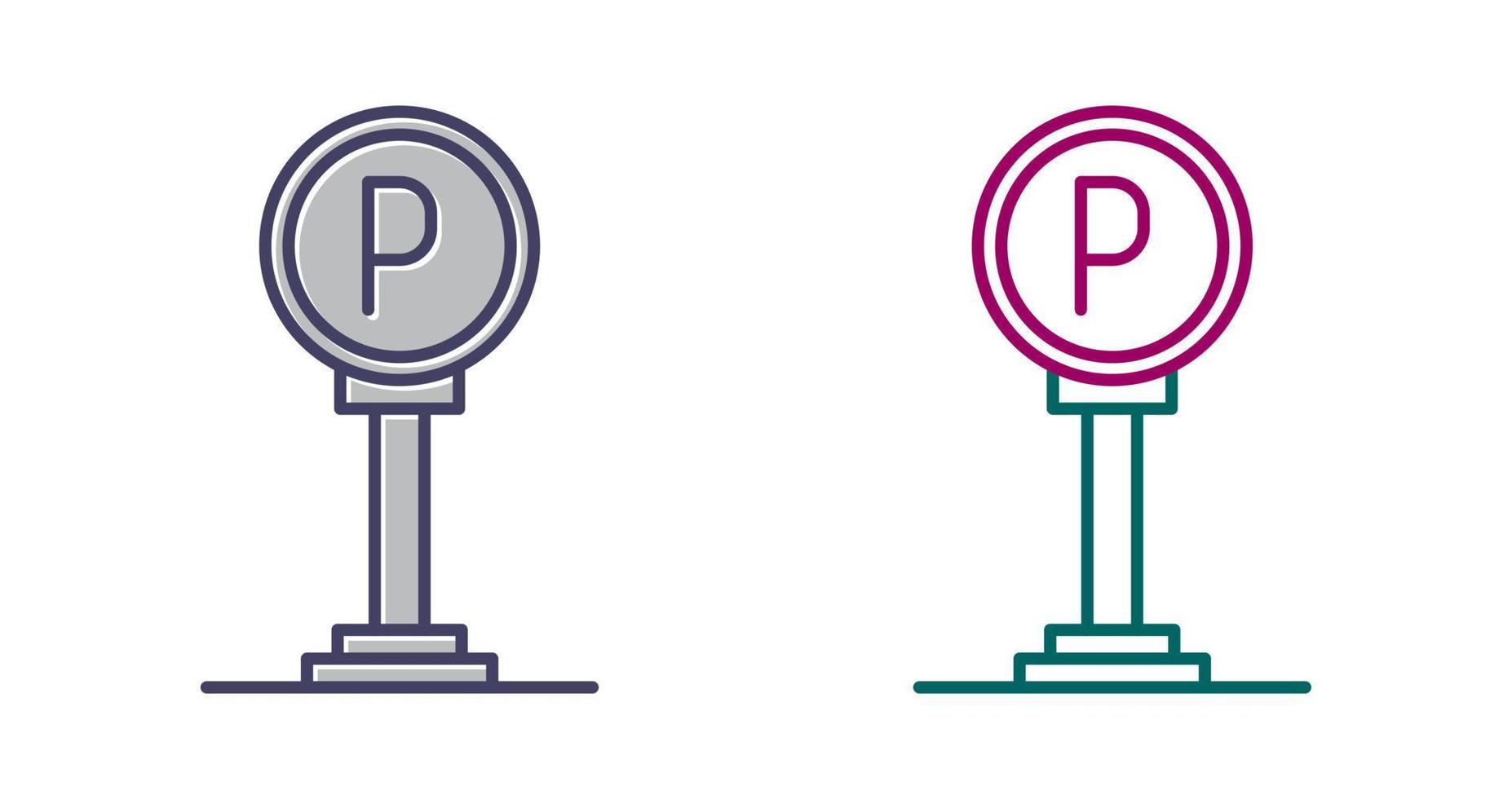 Parking Sign Vector Icon