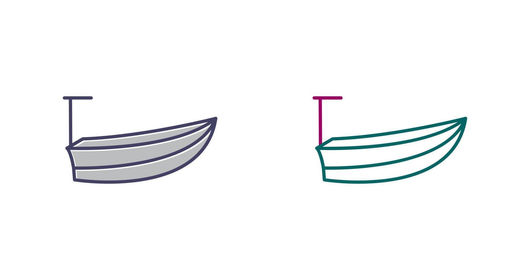 Small Boat Vector Icon