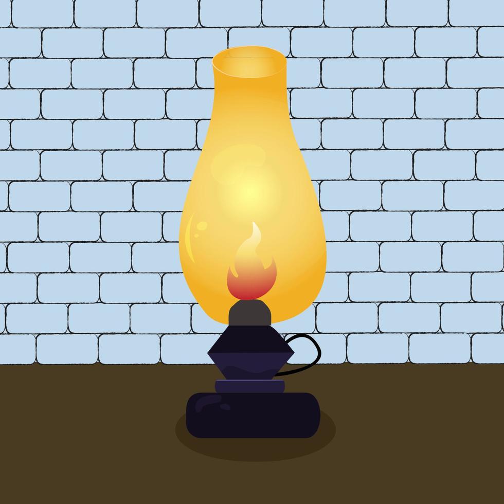 dark purple lamp vector