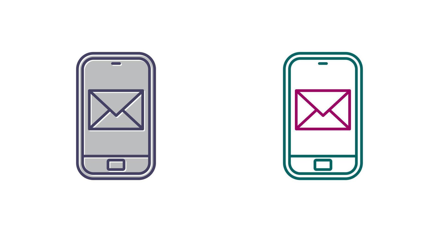 Smartphone mail Vector Icon