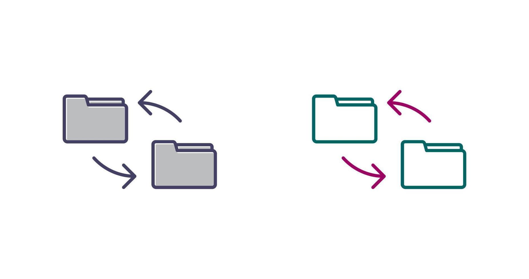 File Transfer Vector Icon