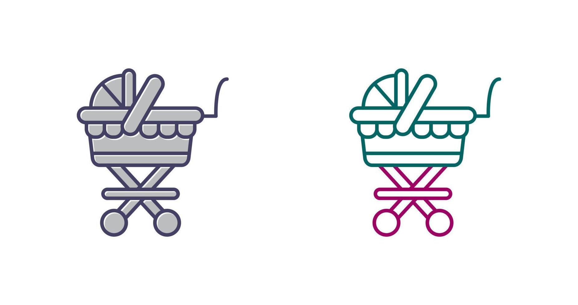 Baby Carriage Vector Icon