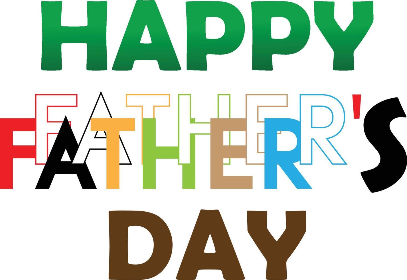 Father's Day Design vector