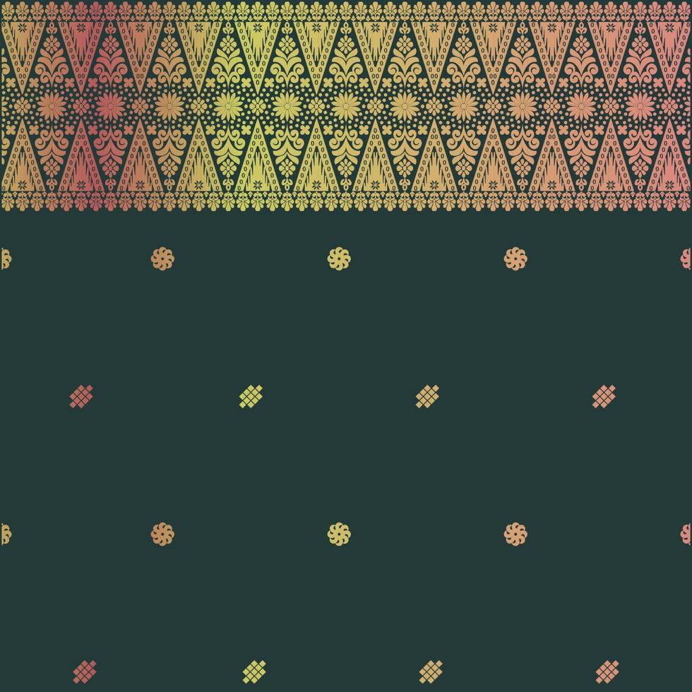 Kain Songket Traditional Pattern vector