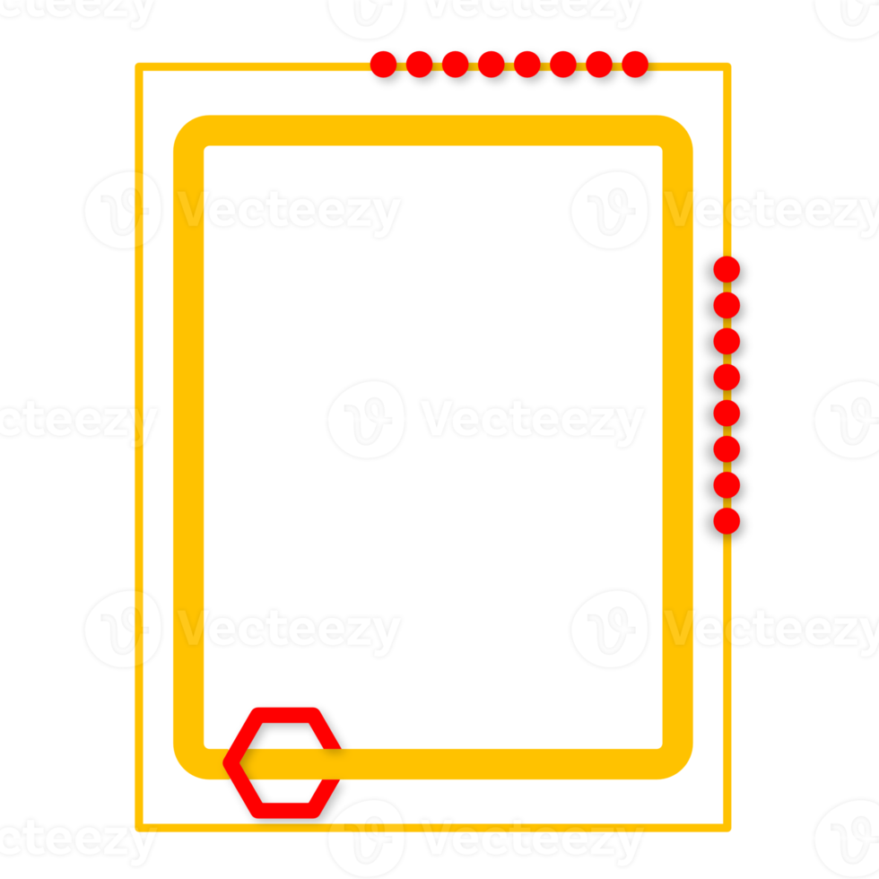 The Page and Yellow Frame png