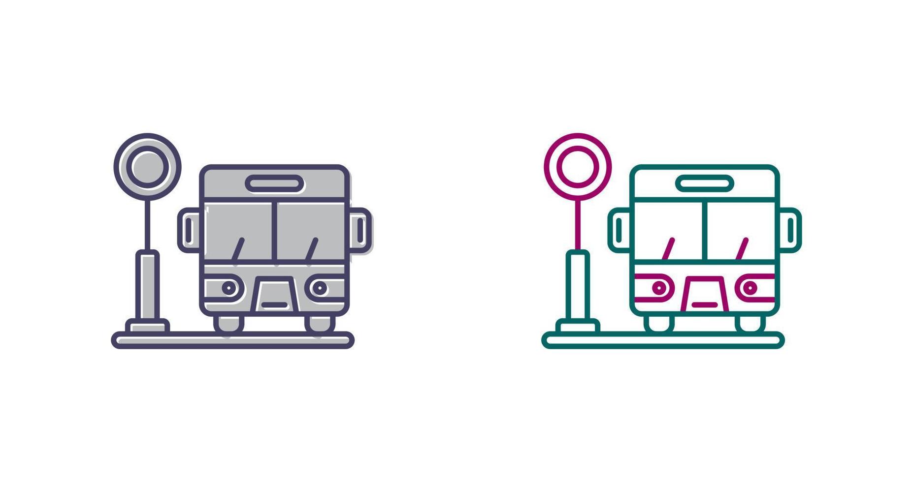 Bus Stop Vector Icon