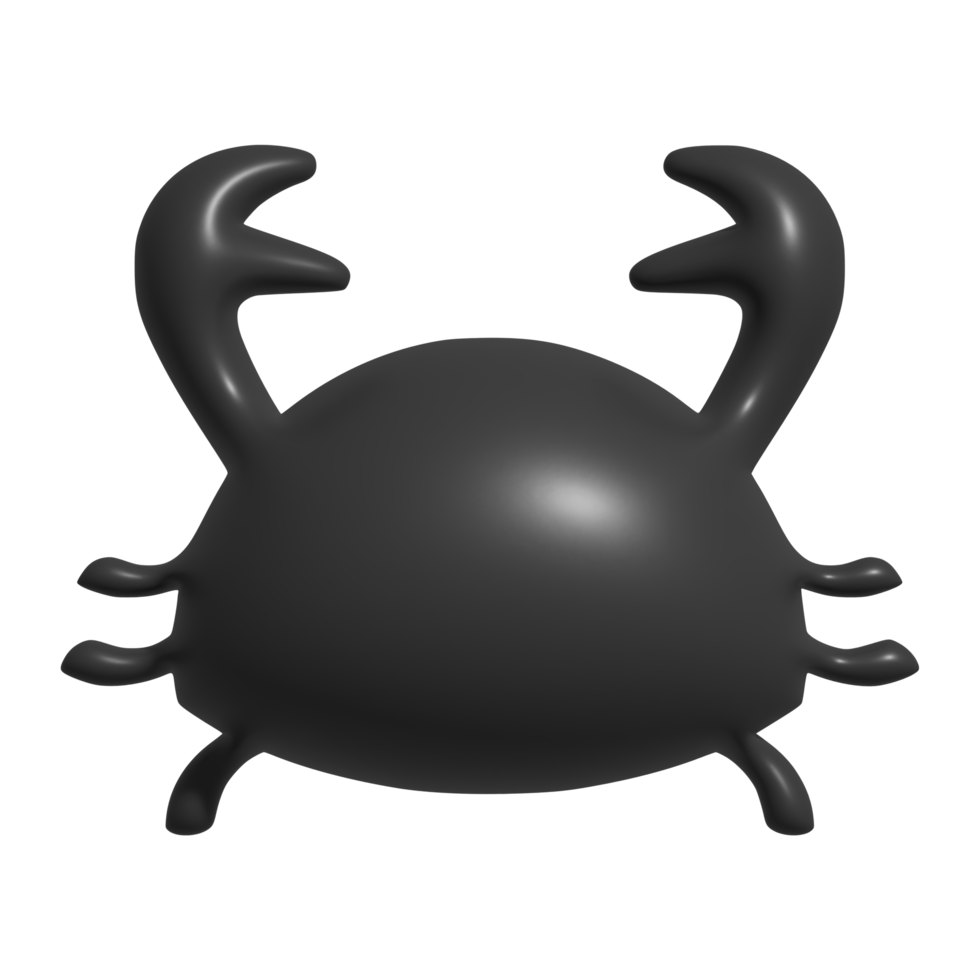 3d icon of crab png