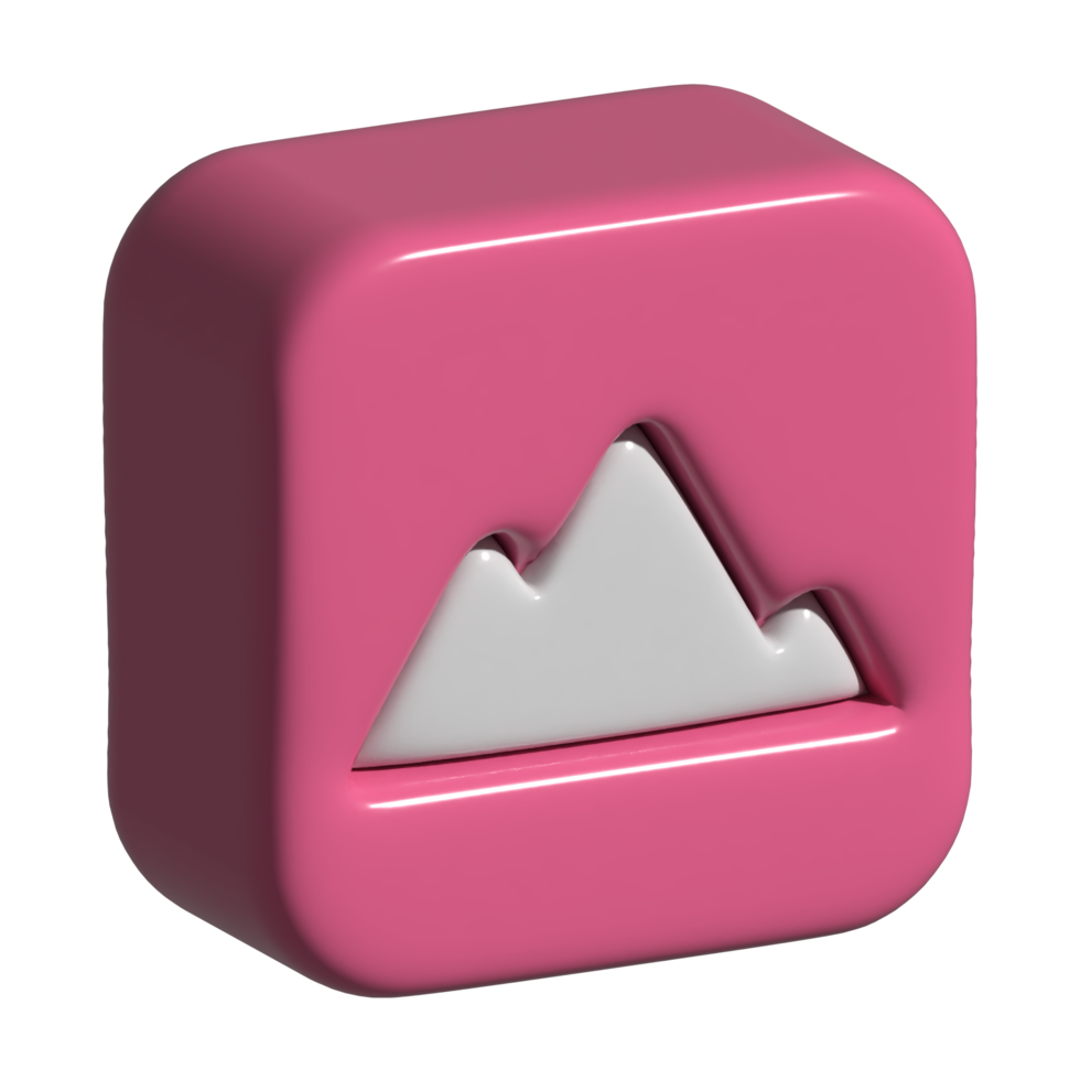 3d icon of mountain png