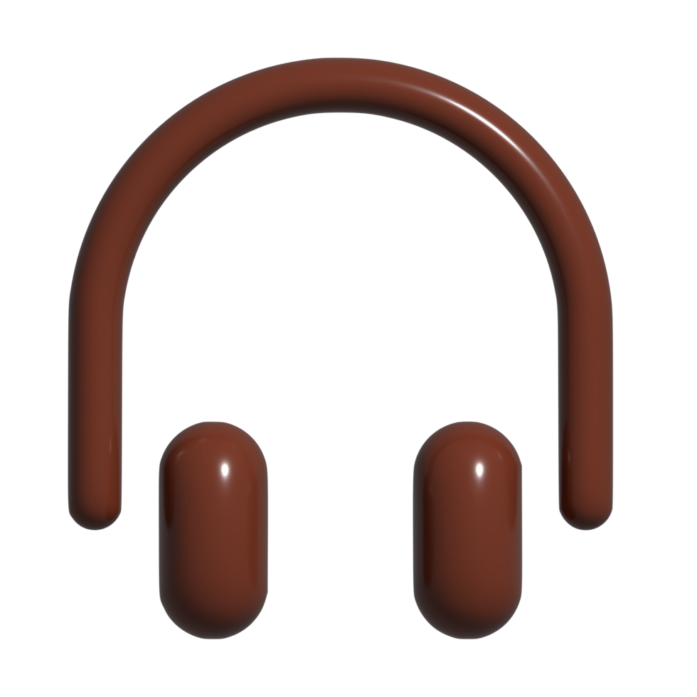 3d icône de casque de musique png