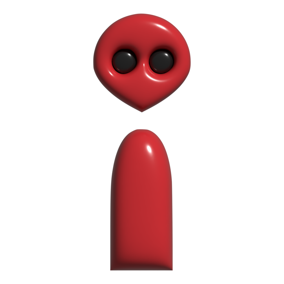 3d icon monster, alien png