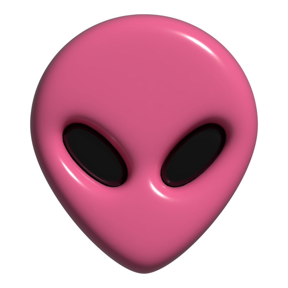 3d icon alien,  monster png