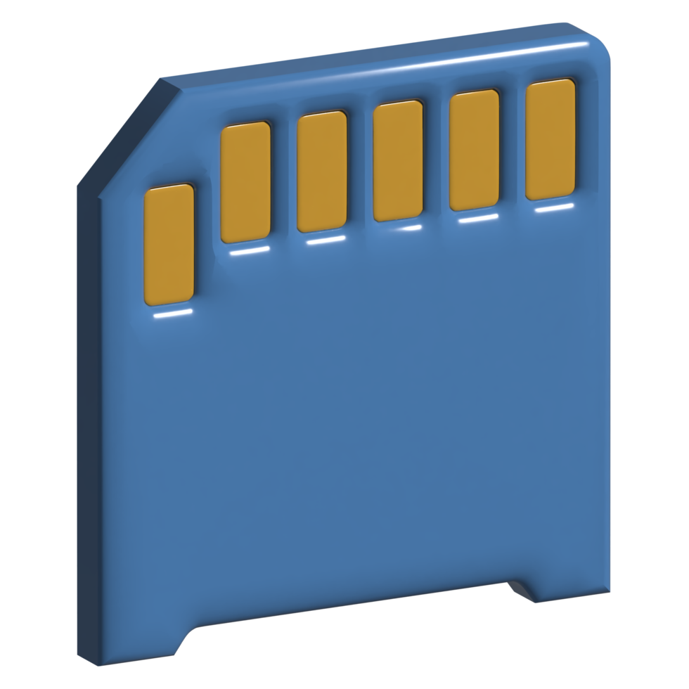 3d icon memory card png