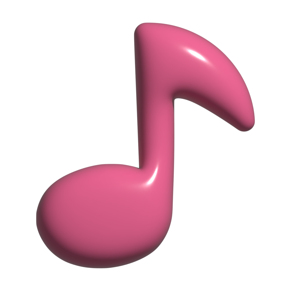 3d icône la musique Remarque png