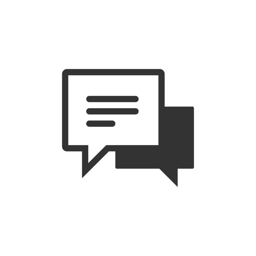 Chat message icon vector