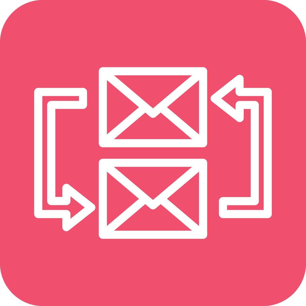 Exchange Mails Icon Vector Design