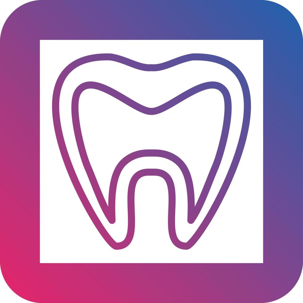 Tooth Xray Icon Vector Design