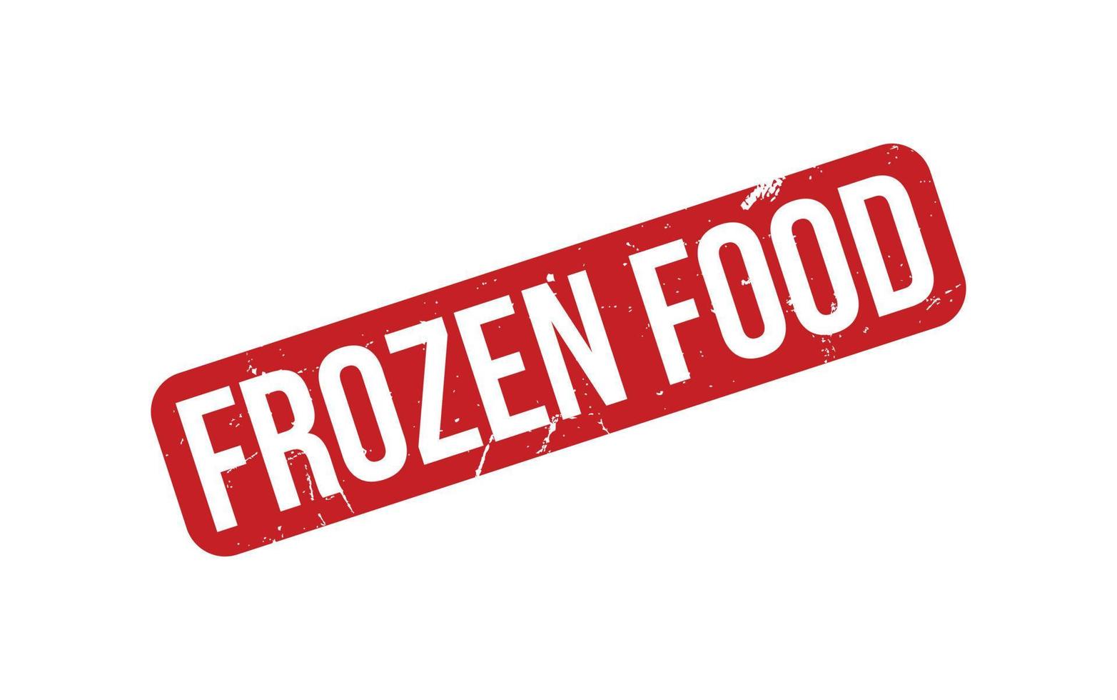 Frozen Food Rubber Stamp Seal Vector