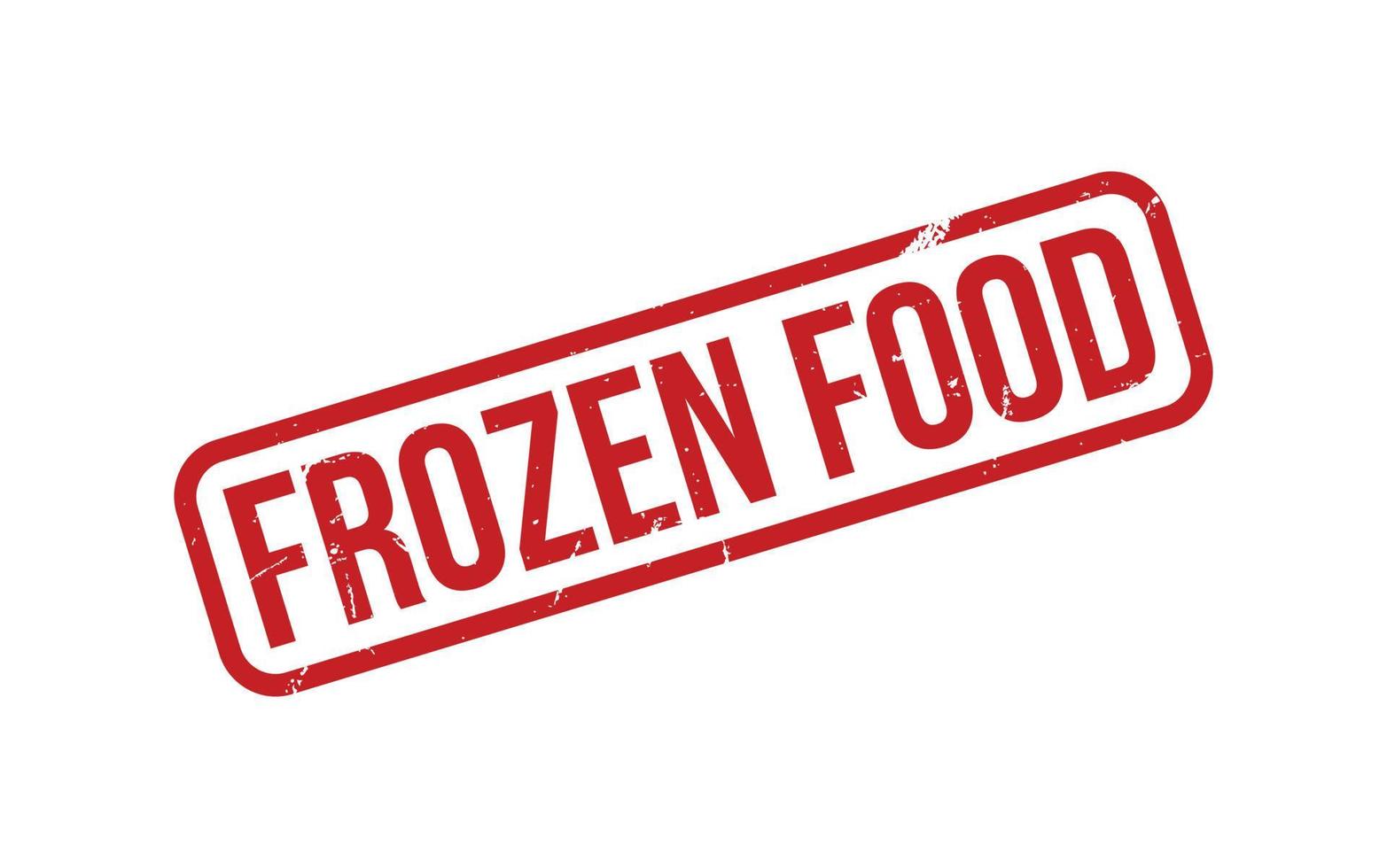 Frozen Food Rubber Stamp Seal Vector