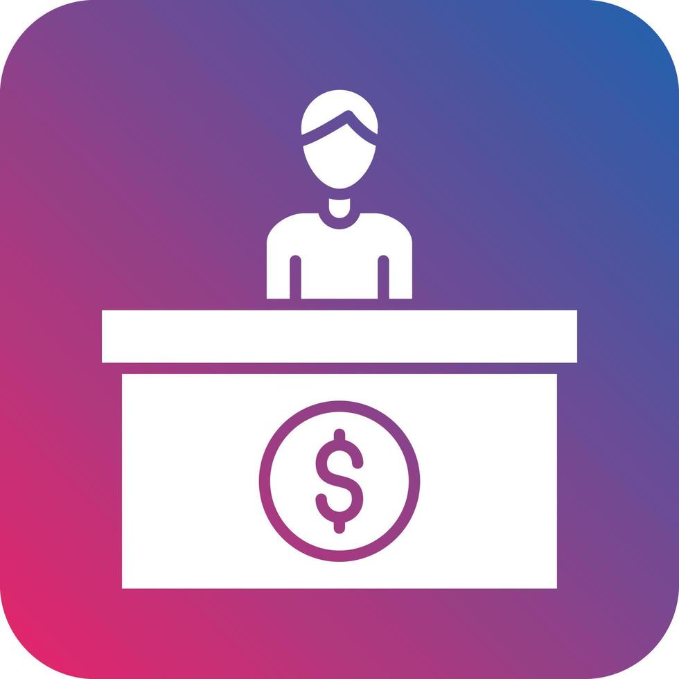 Cash Counter Icon Vector Design