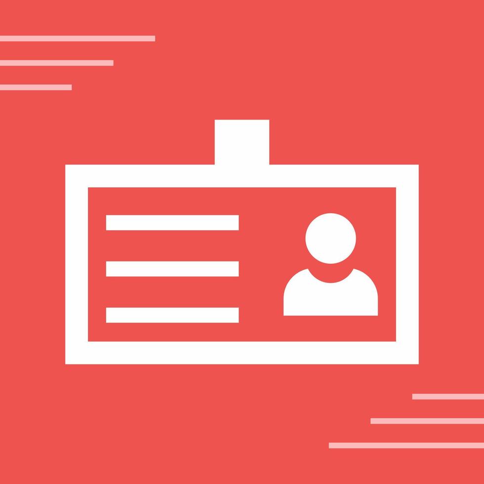 ID Card Vector Icon