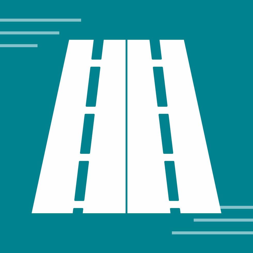 Two Way Road Vector Icon