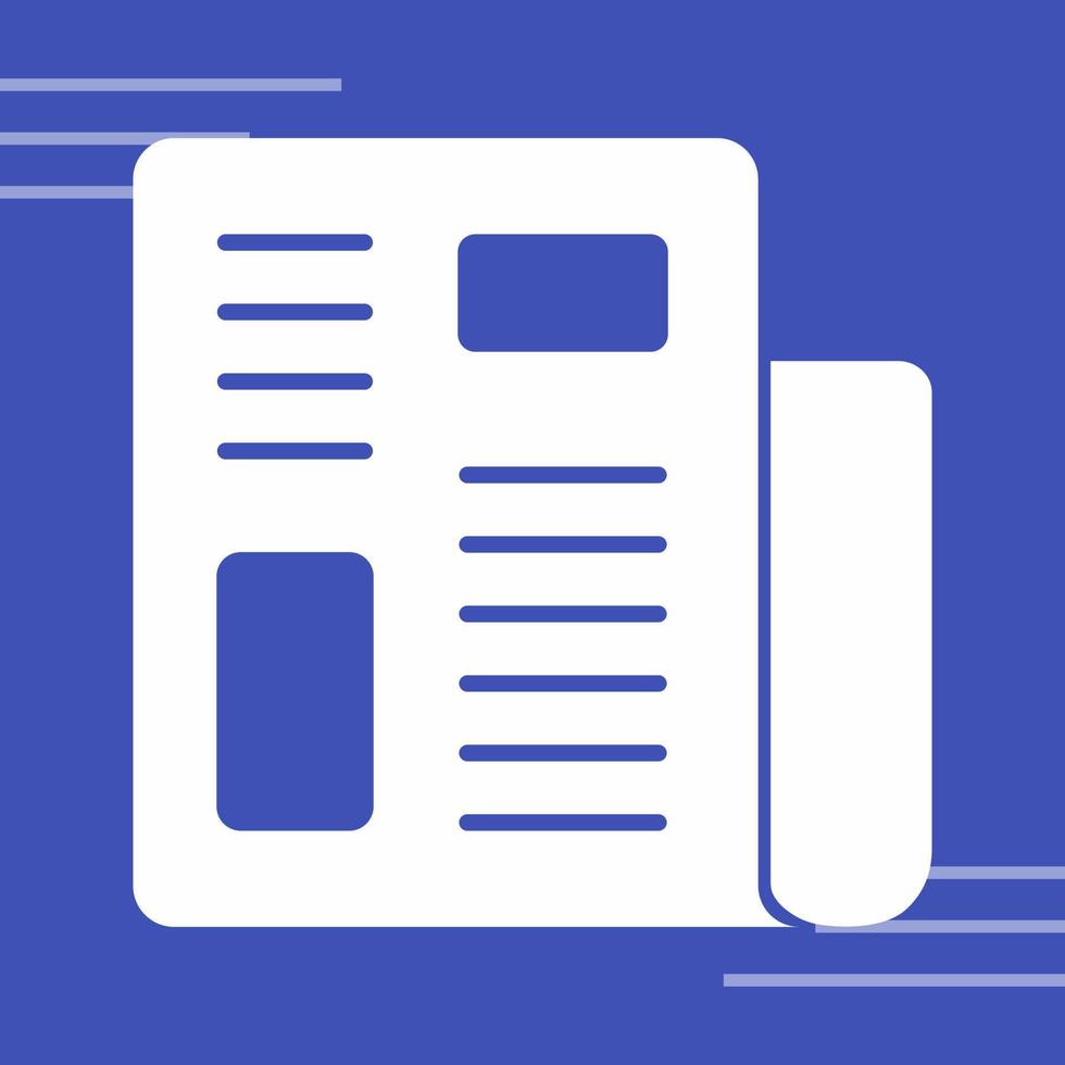 Newspaper Vector Icon