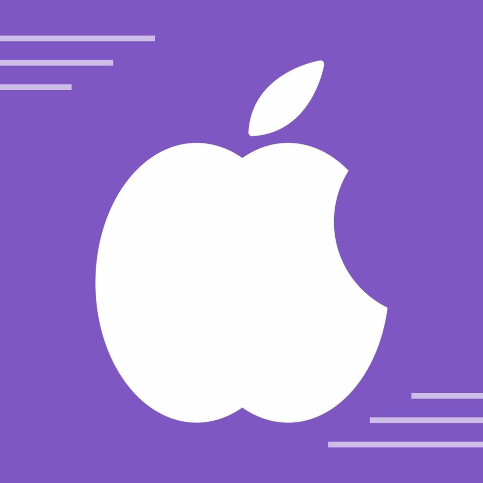 manzana logo vector icono