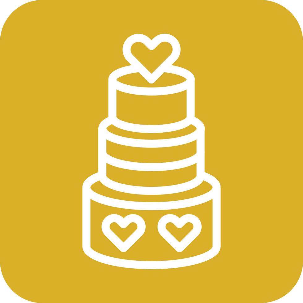 Wedding Cupcake Icon Vector Design