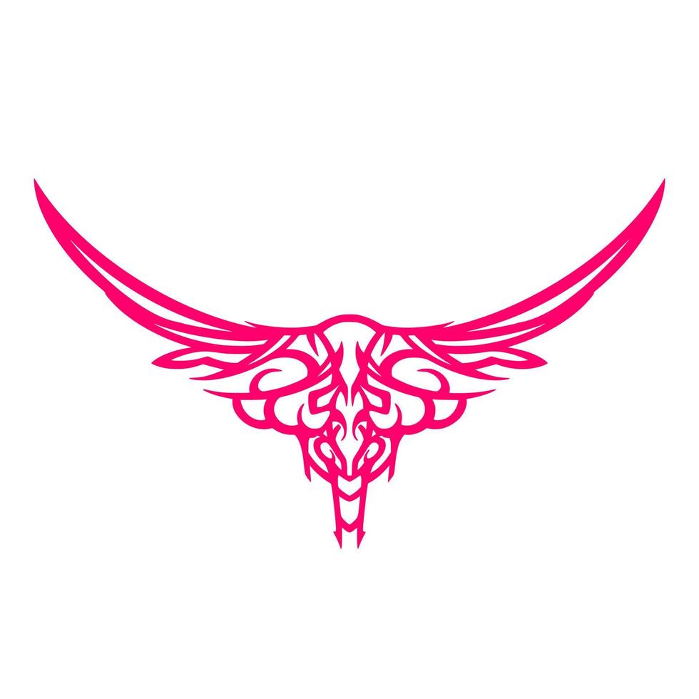 Tribal wing illustration vector