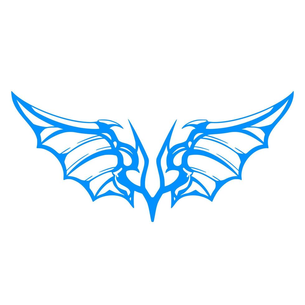 Tribal wing illustration vector