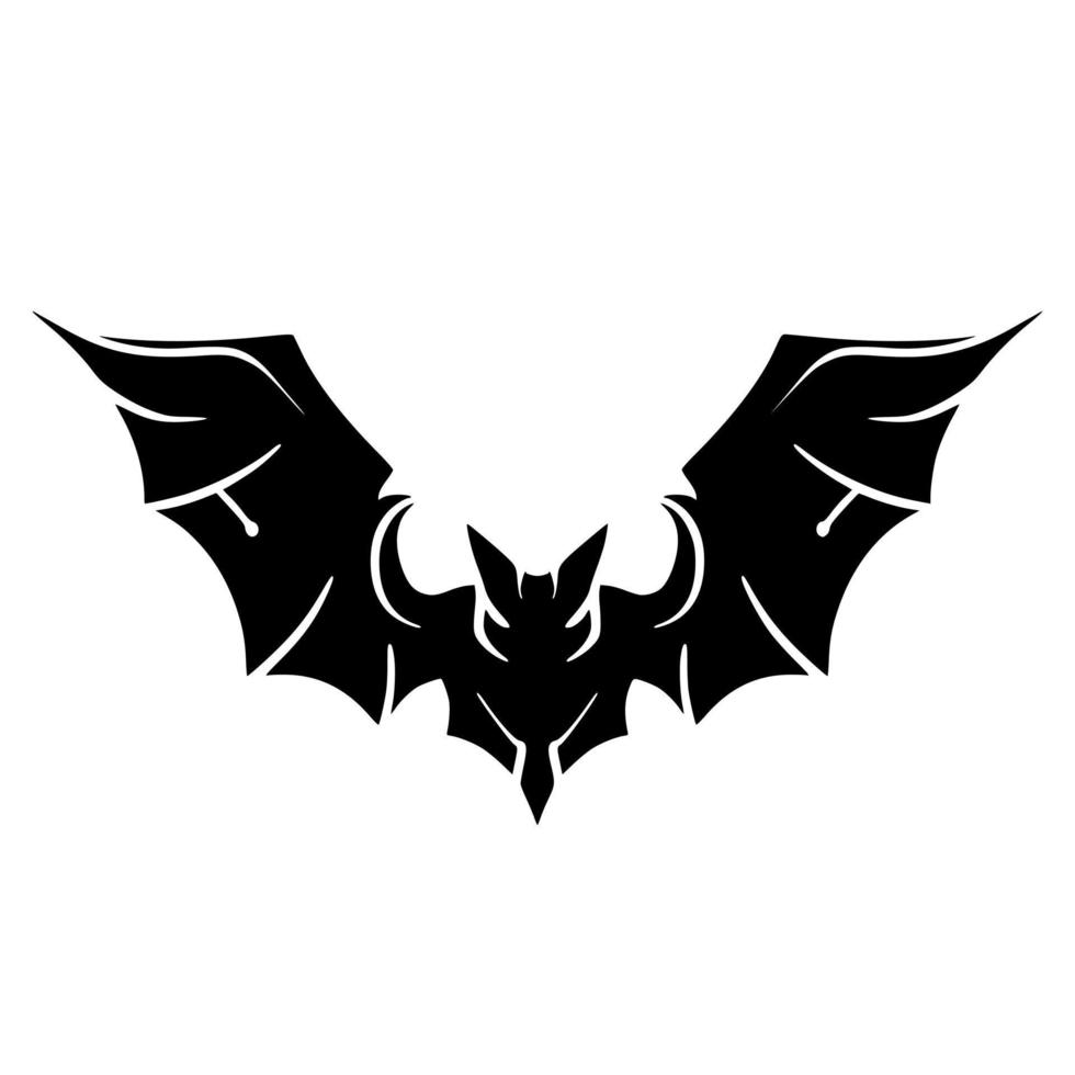 Bat shadow art vector