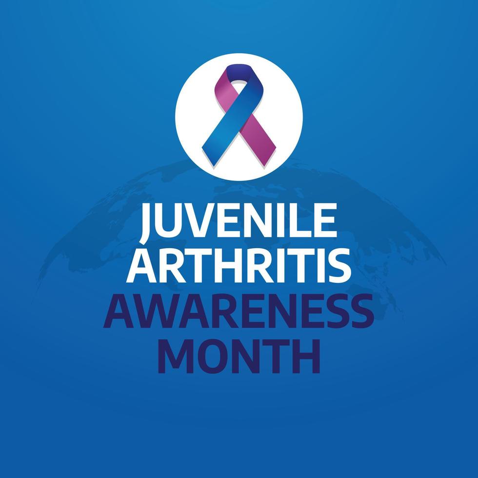 arthritis awareness month vector illustration. blue and purple ribbon flat design. arthritis awareness vector design template.