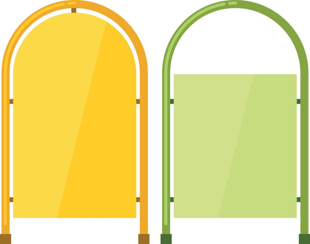 Illustration Of Two Billboards For Shops vector