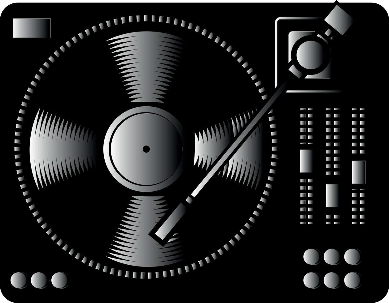 Vector Image Of An Audio System Used By Disc Jockeys