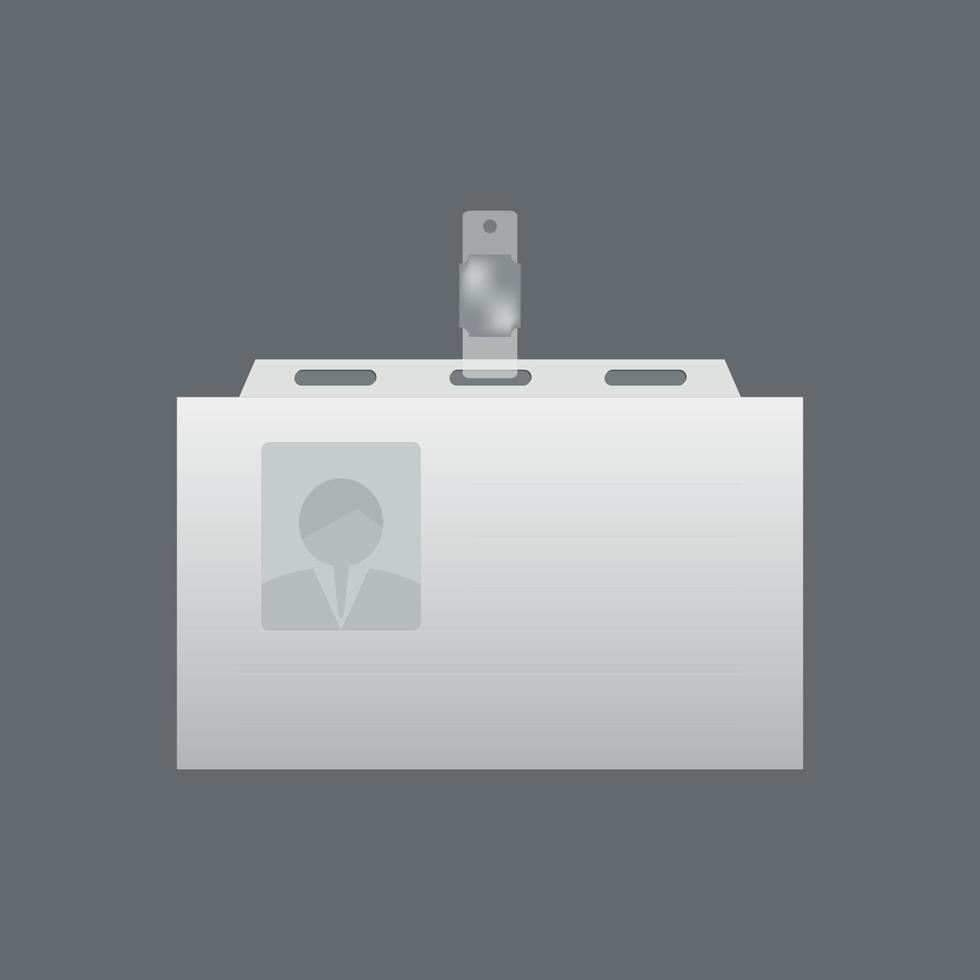 Vector Image Of A Blank Id Card