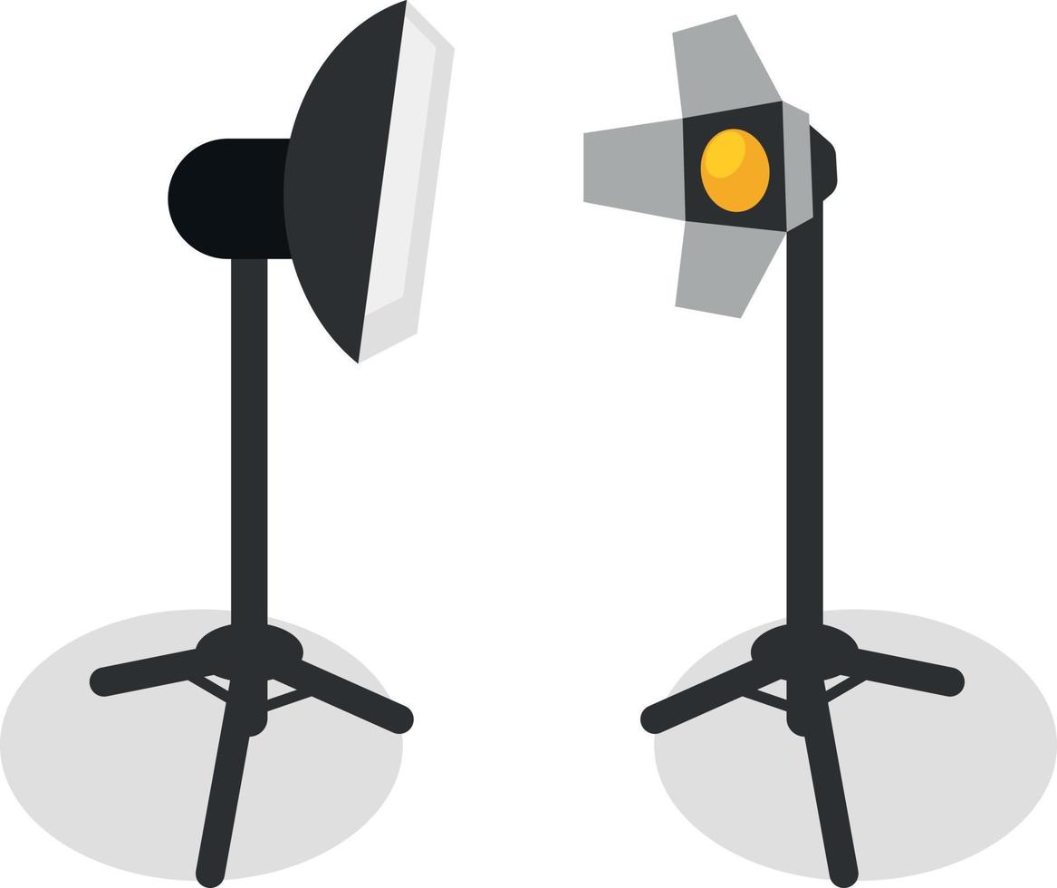 Vector Image Of Lighting Used In Photo Studios