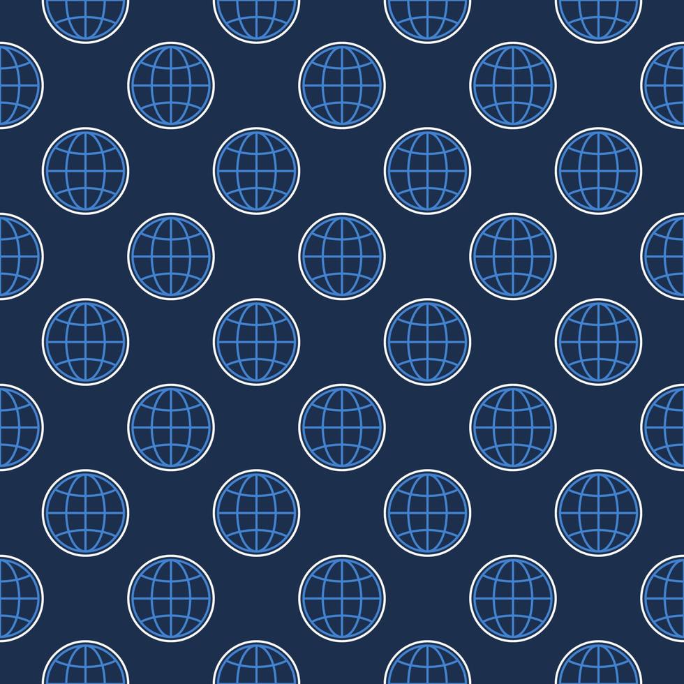 Globe vector concept round line seamless pattern 22837949 Vector Art at