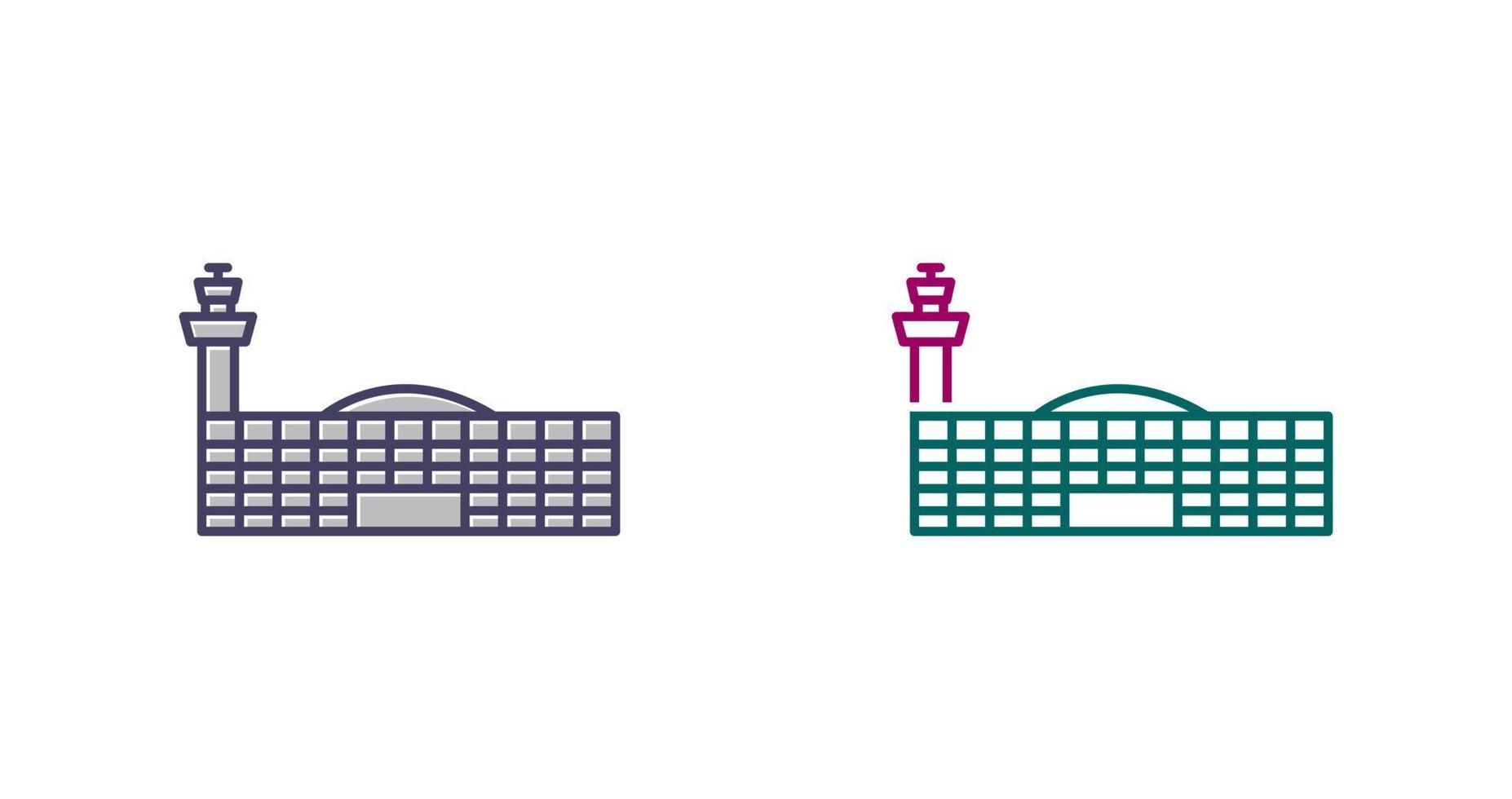 Airport Building Vector Icon